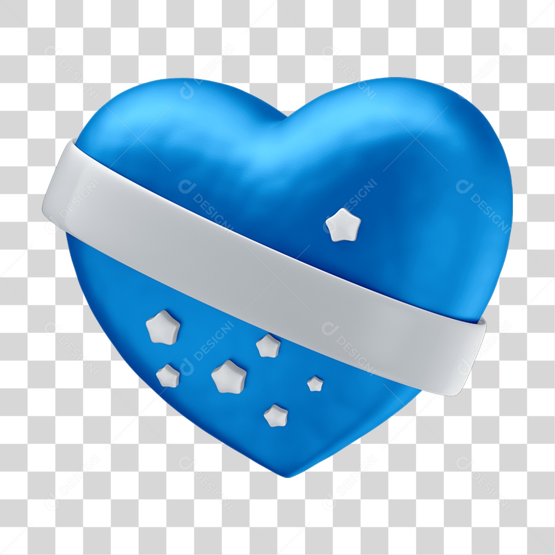 Ícone Coração Brasil PNG Transparente