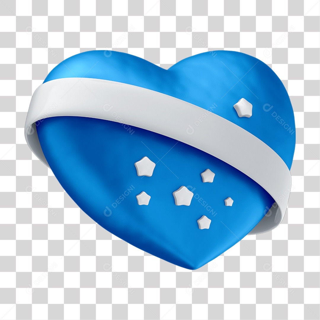 Ícone Coração Brasil PNG Transparente