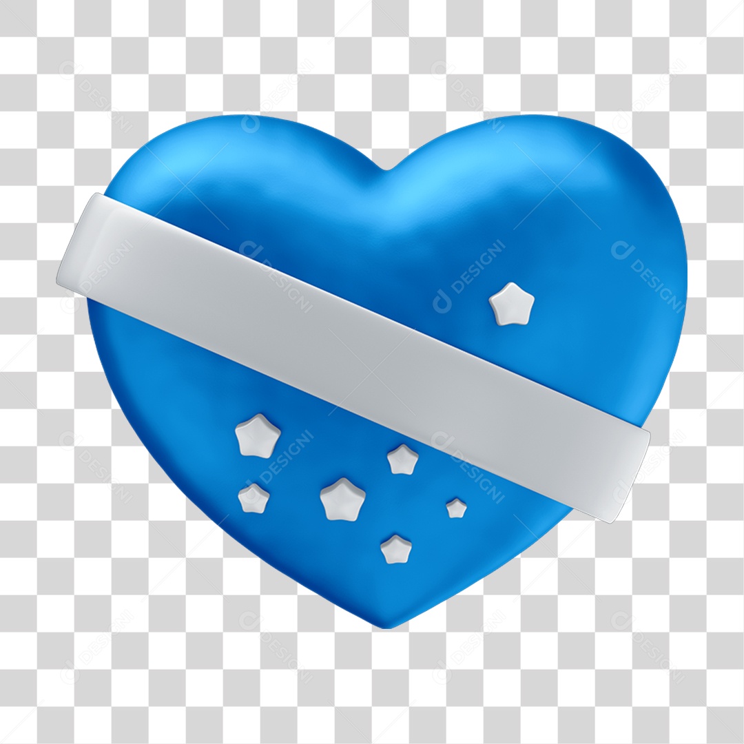 Ícone Coração Brasil PNG Transparente