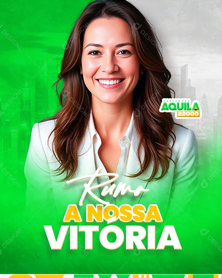 Politica Candida Aquila Social Media PSD Editable