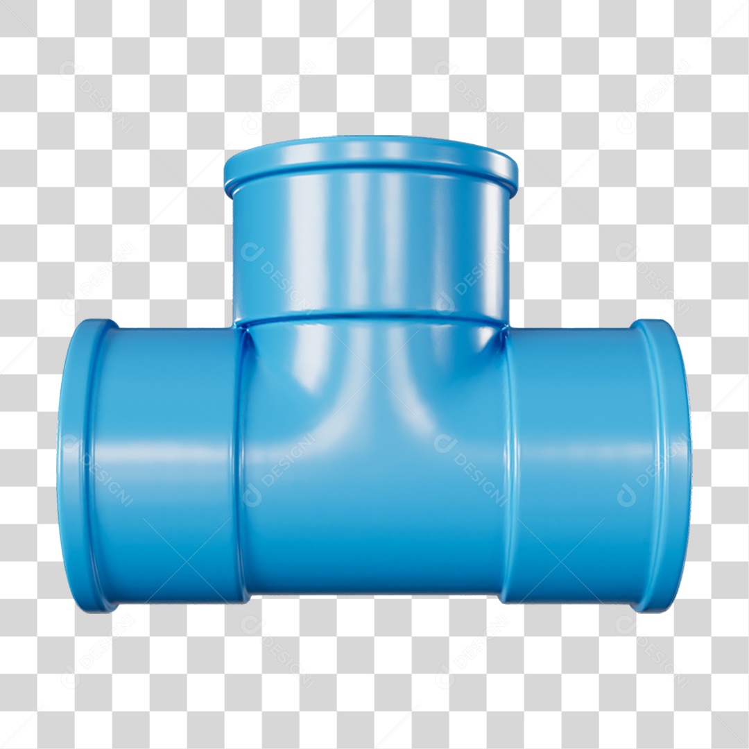 Tee de Cano Pvc PNG Transparente