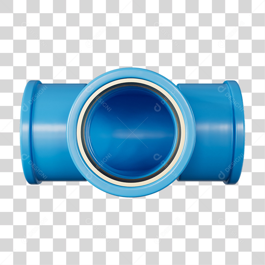 Tee de Cano Pvc PNG Transparente