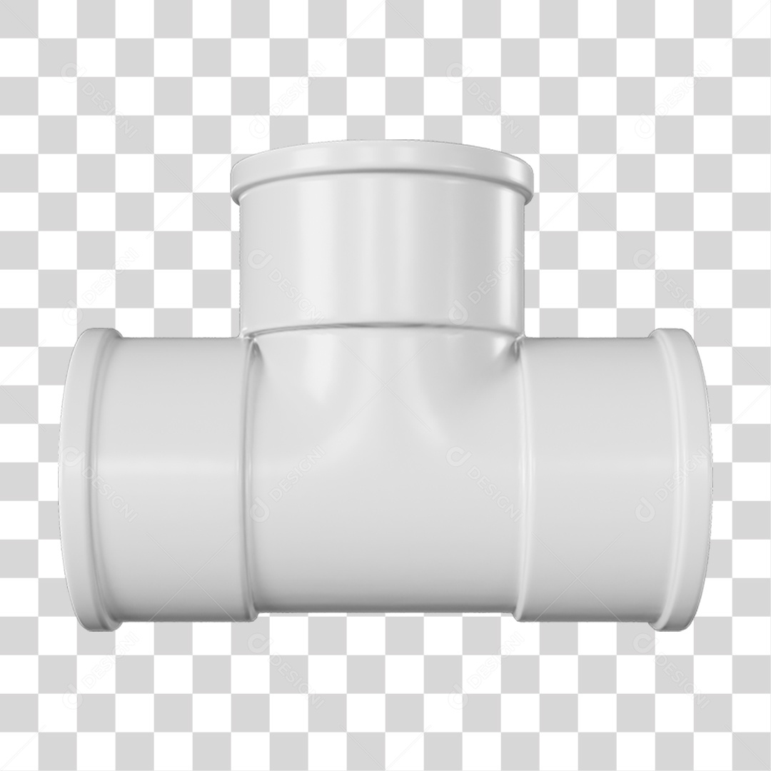 Tee de Cano Pvc PNG Transparente