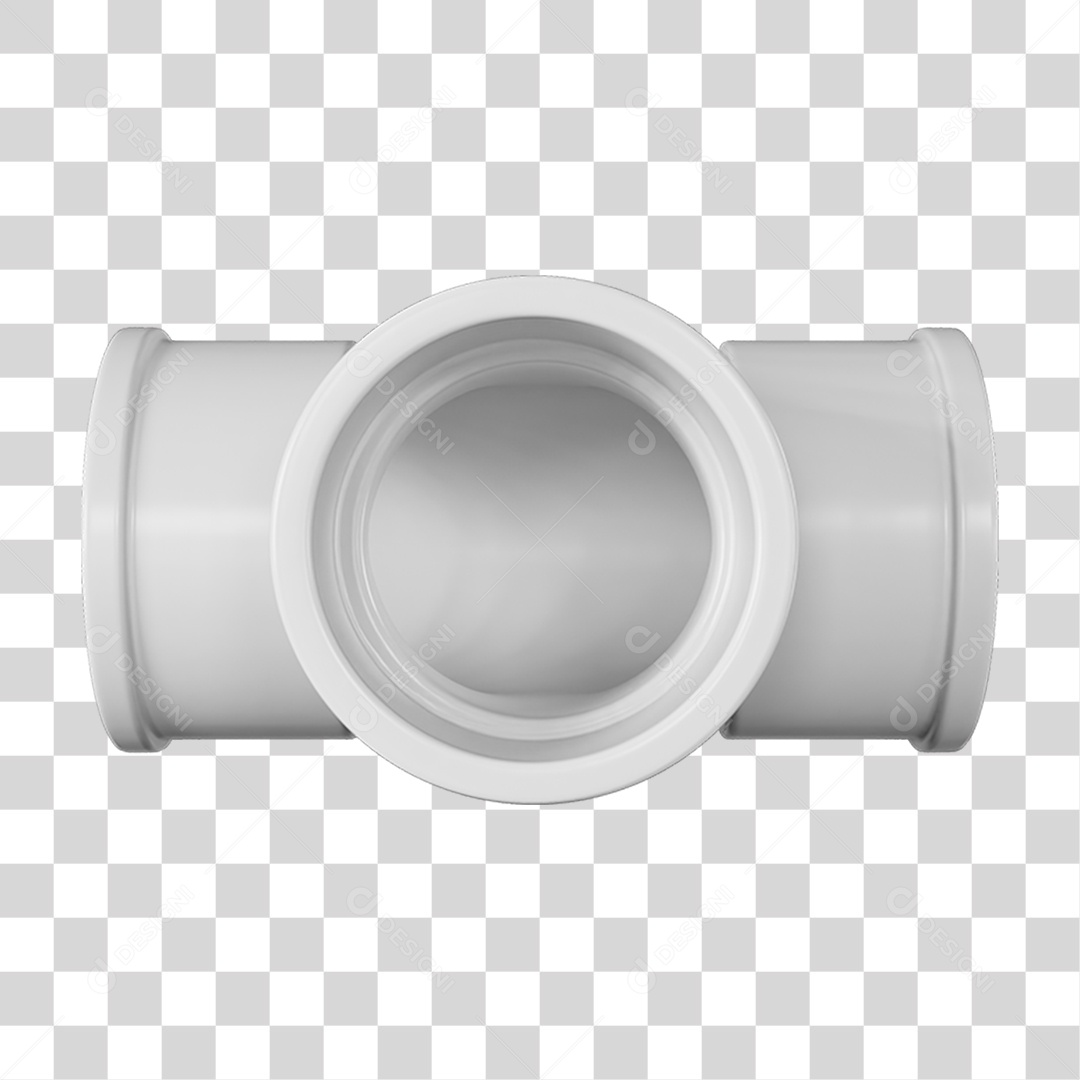 Tee de Cano Pvc PNG Transparente
