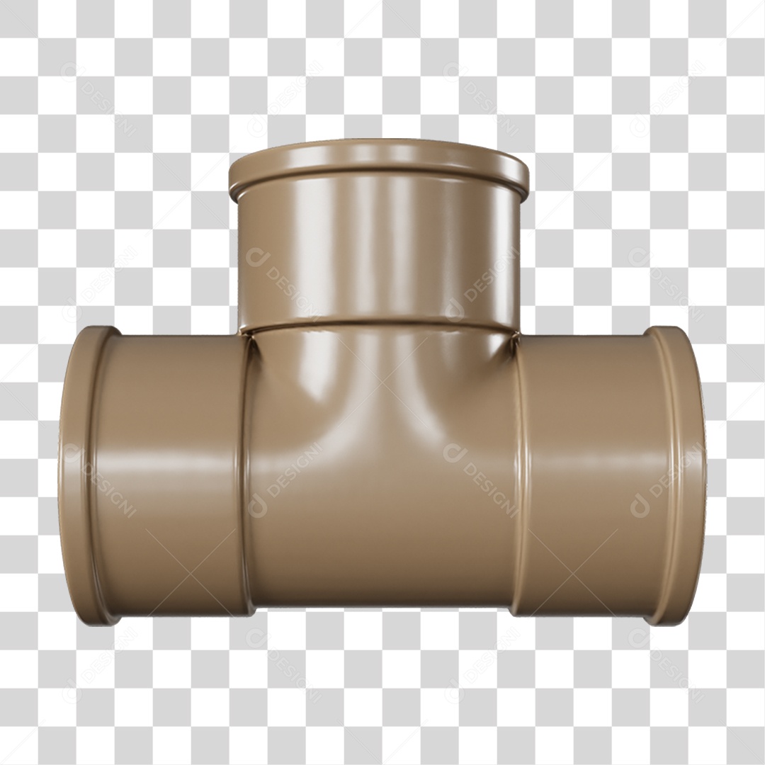 Tee de Cano Pvc PNG Transparente