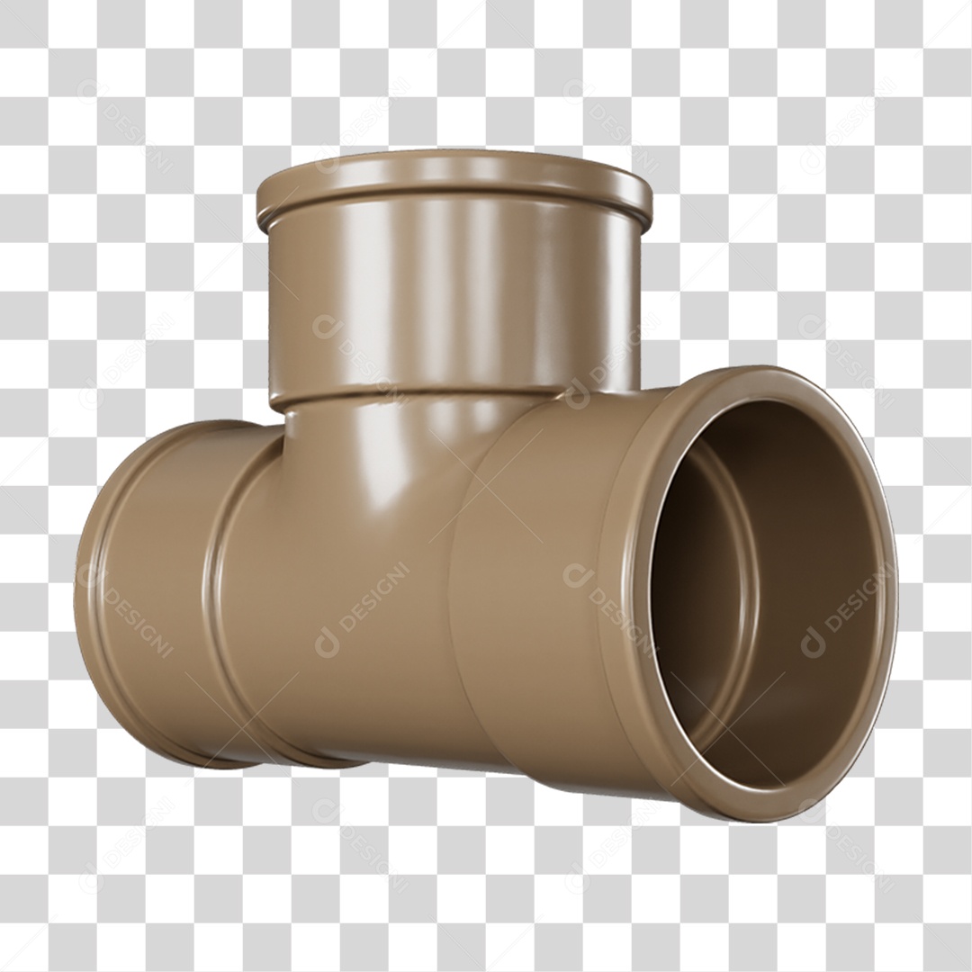 Tee de Cano Pvc PNG Transparente