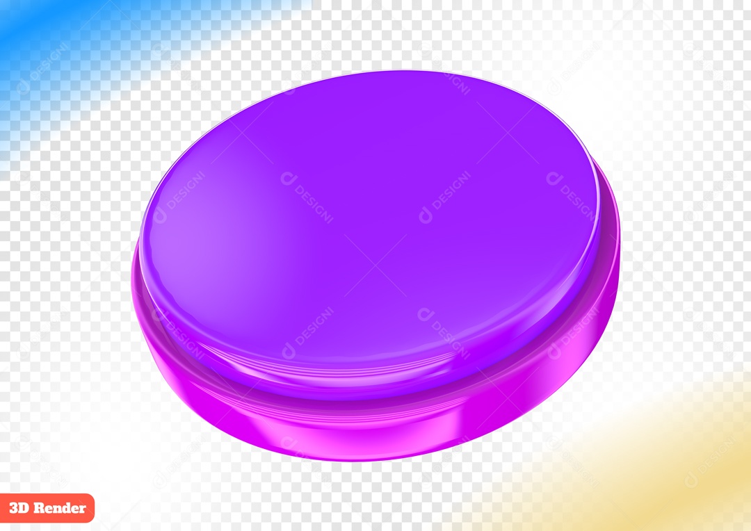 Podium Elemento 3D para Composição PSD