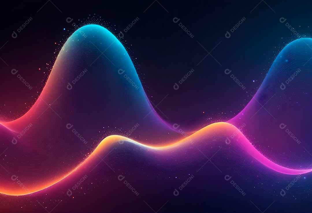 Ponto de ponto abstrato conecta-se com linha gradiente e design de linha de onda intrincado estético, rede social de internacionalização ou conceito de tecnologia de conexão de big data de negócios