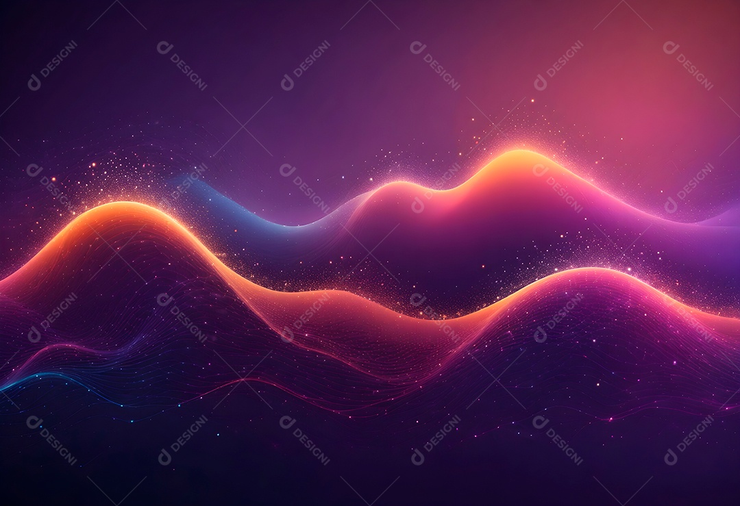 Ponto de ponto abstrato conecta-se com linha gradiente e design de linha de onda intrincado estético, rede social de internacionalização ou conceito de tecnologia de conexão de big data de negócios