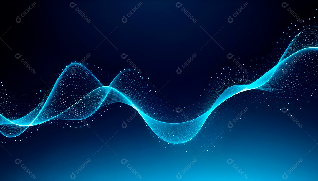 Ponto de ponto abstrato conecta-se com linha gradiente e design de linha de onda intrincado estético, rede social de internacionalização ou conceito de tecnologia de conexão de big data de negócios