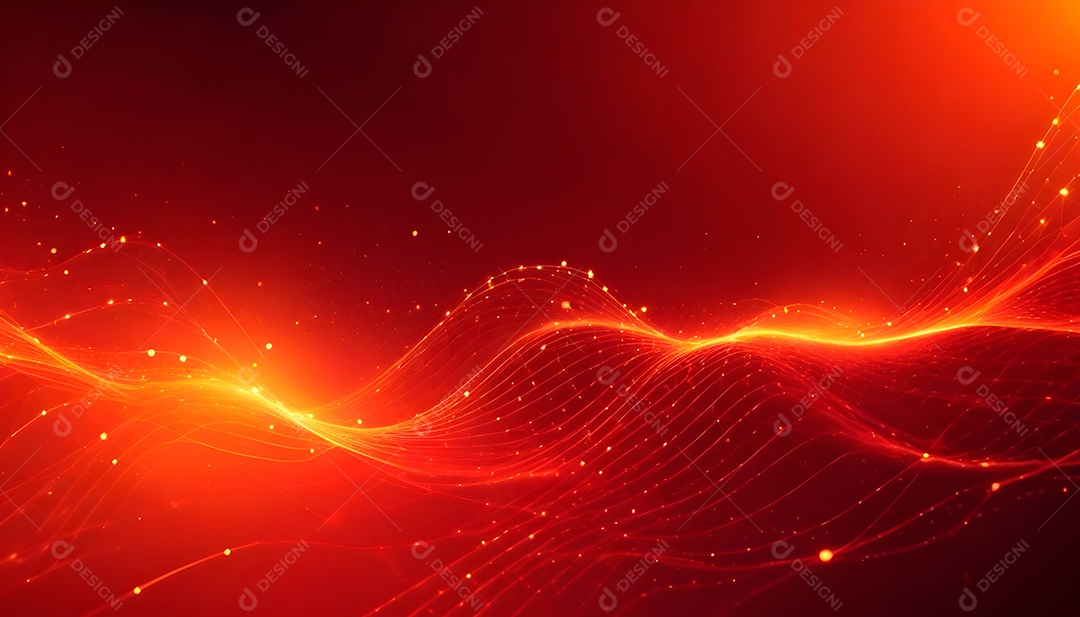 Ponto de ponto abstrato conecta-se com linha de gradiente e design de linha de onda intrincada estética rede social de internacionalização ou conceito de tecnologia de conexão de big data de negócios