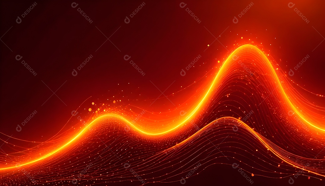 Ponto de ponto abstrato conecta-se com linha de gradiente e design de linha de onda intrincada estética rede social de internacionalização ou conceito de tecnologia de conexão de big data de negócios