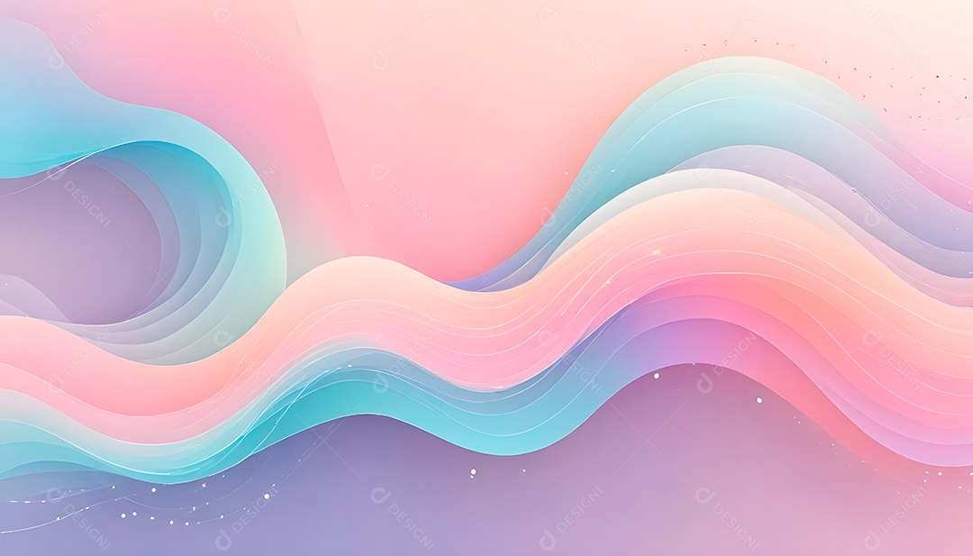 Ponto de ponto abstrato conecta-se com linha gradiente e design de linha de onda intrincado estético, rede social de internacionalização ou conceito de tecnologia de conexão de big data de negócios