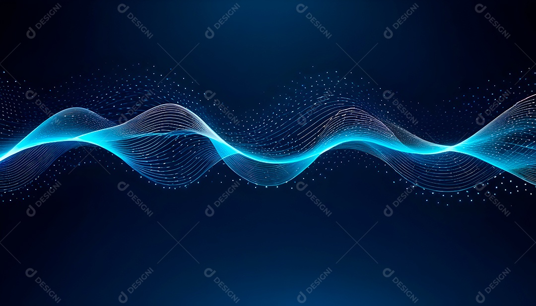 Ponto de ponto abstrato conecta-se com linha de gradiente e design de linha de onda intrincada estética rede social de internacionalização ou conceito de tecnologia de conexão de big data de negócios