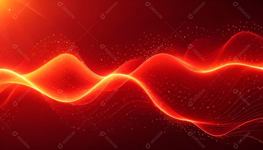 Ponto de ponto abstrato conecta-se com linha de gradiente e design de linha de onda intrincada estética rede social de internacionalização ou conceito de tecnologia de conexão de big data de negócios