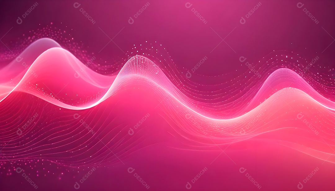 Ponto de ponto abstrato conecta-se com linha de gradiente e design de linha de onda intrincada estética rede social de internacionalização ou conceito de tecnologia de conexão de big data de negócios