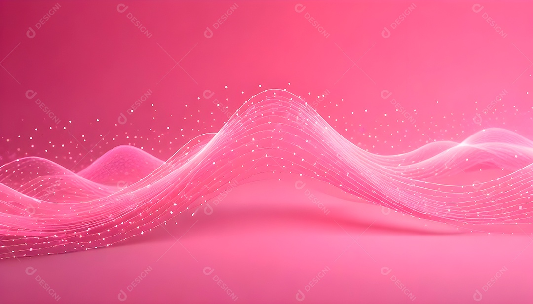 Ponto de ponto abstrato conecta-se com linha de gradiente e design de linha de onda intrincada estética rede social de internacionalização ou conceito de tecnologia de conexão de big data de negócios