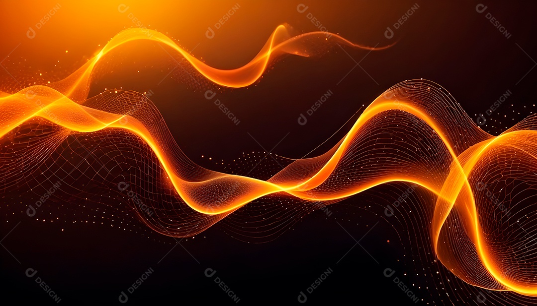 Ponto de ponto abstrato conecta-se com linha de gradiente e design de linha de onda intrincada estética rede social de internacionalização ou conceito de tecnologia de conexão de big data de negócios