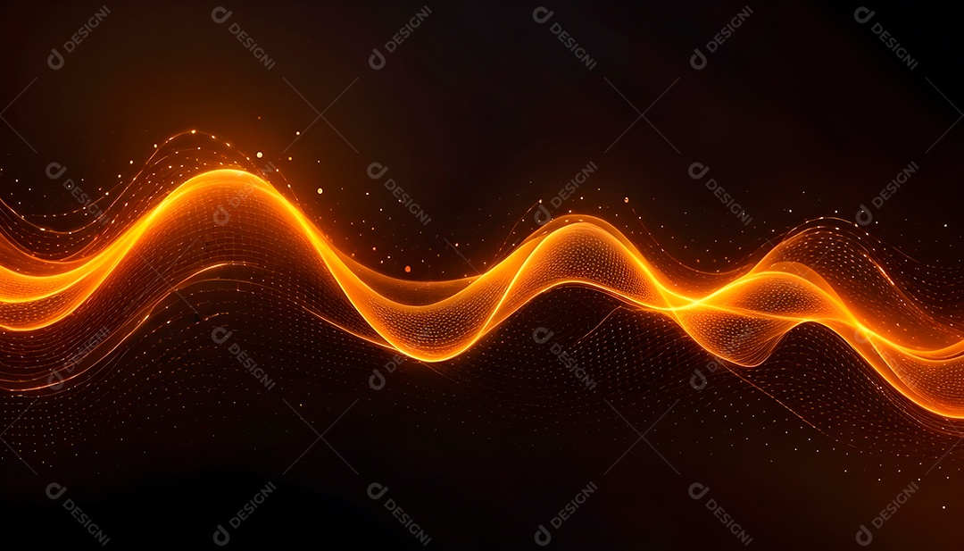 Ponto de ponto abstrato conecta-se com linha de gradiente e design de linha de onda intrincada estética rede social de internacionalização ou conceito de tecnologia de conexão de big data de negócios