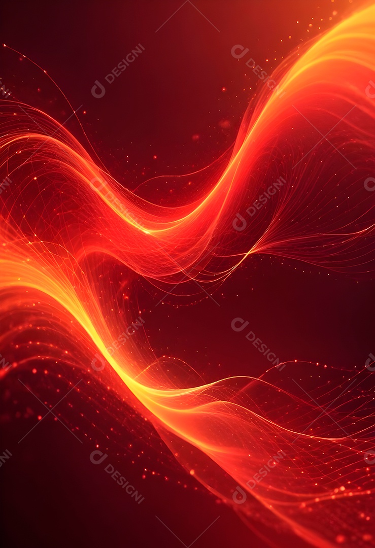 Ponto de ponto abstrato conecta-se com linha de gradiente e design de linha de onda intrincada estética rede social de internacionalização ou conceito de tecnologia de conexão de big data de negócios