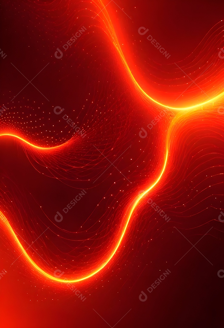 Ponto de ponto abstrato conecta-se com linha de gradiente e design de linha de onda intrincada estética rede social de internacionalização ou conceito de tecnologia de conexão de big data de negócios