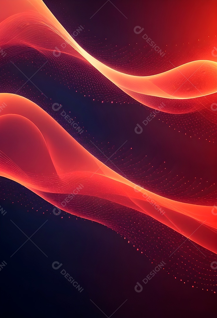 Ponto de ponto abstrato conecta-se com linha de gradiente e design de linha de onda intrincada estética rede social de internacionalização ou conceito de tecnologia de conexão de big data de negócios