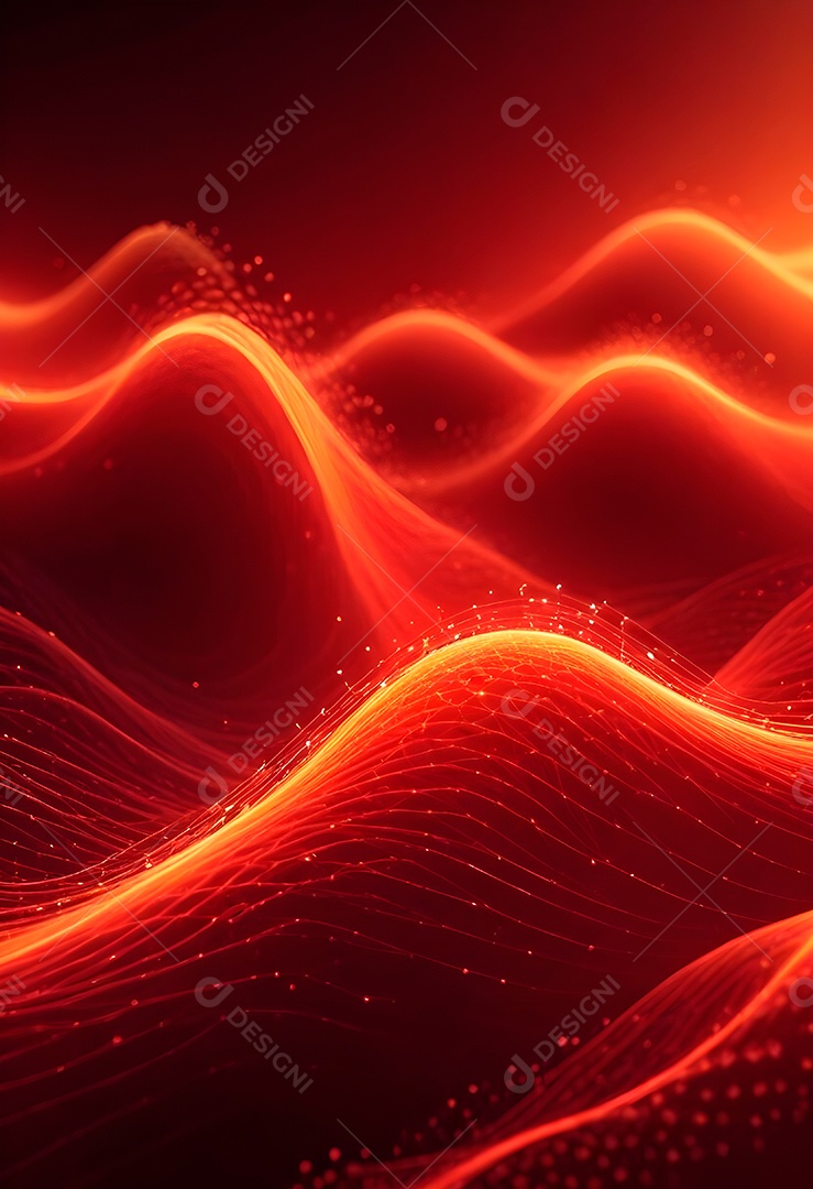 Ponto de ponto abstrato conecta-se com linha de gradiente e design de linha de onda intrincada estética rede social de internacionalização ou conceito de tecnologia de conexão de big data de negócios