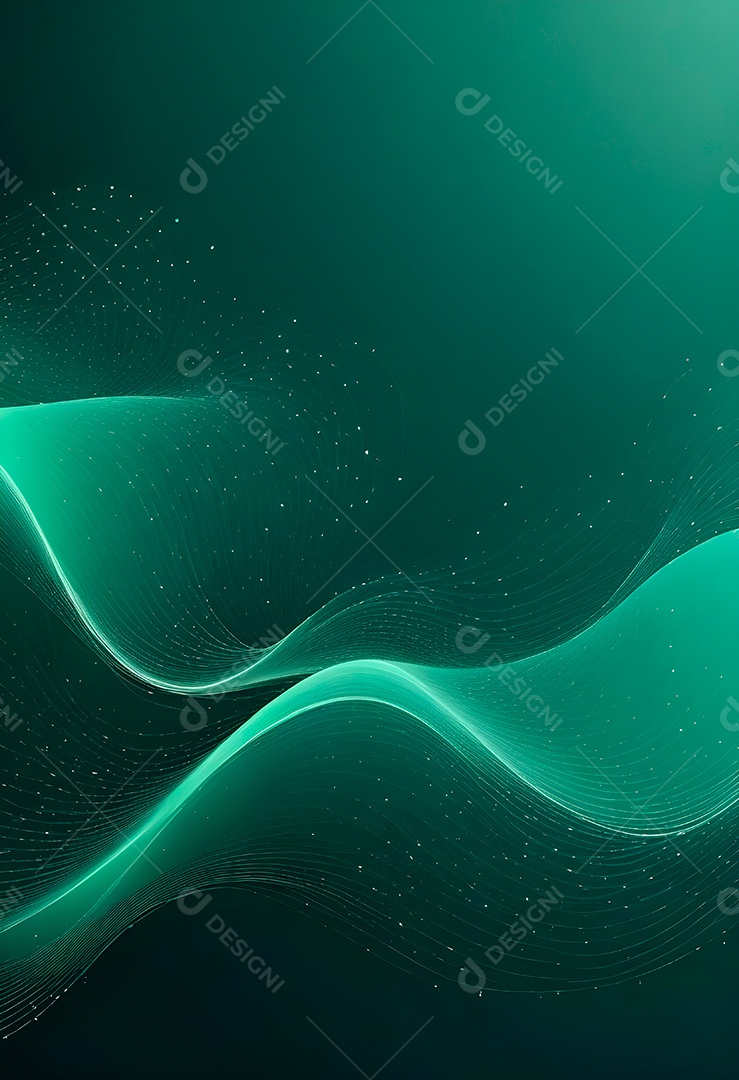 Ponto de ponto abstrato conecta-se com linha de gradiente e design de linha de onda intrincada estética rede social de internacionalização ou conceito de tecnologia de conexão de big data de negócios