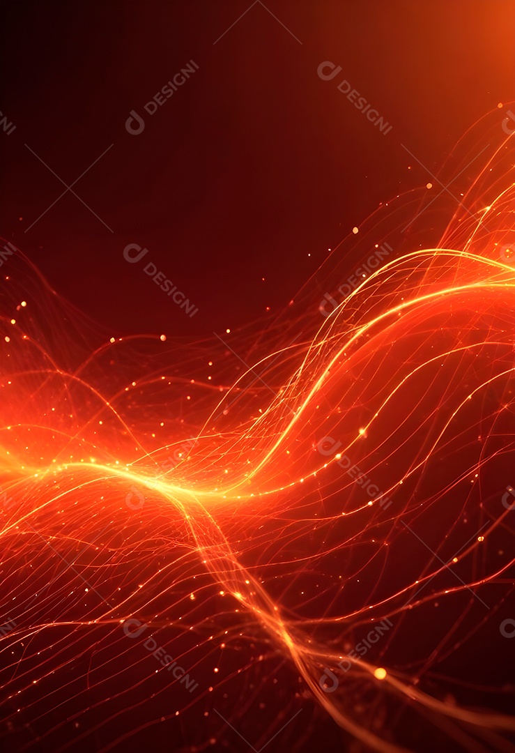 Ponto de ponto abstrato conecta-se com linha de gradiente e design de linha de onda intrincada estética rede social de internacionalização ou conceito de tecnologia de conexão de big data de negócios