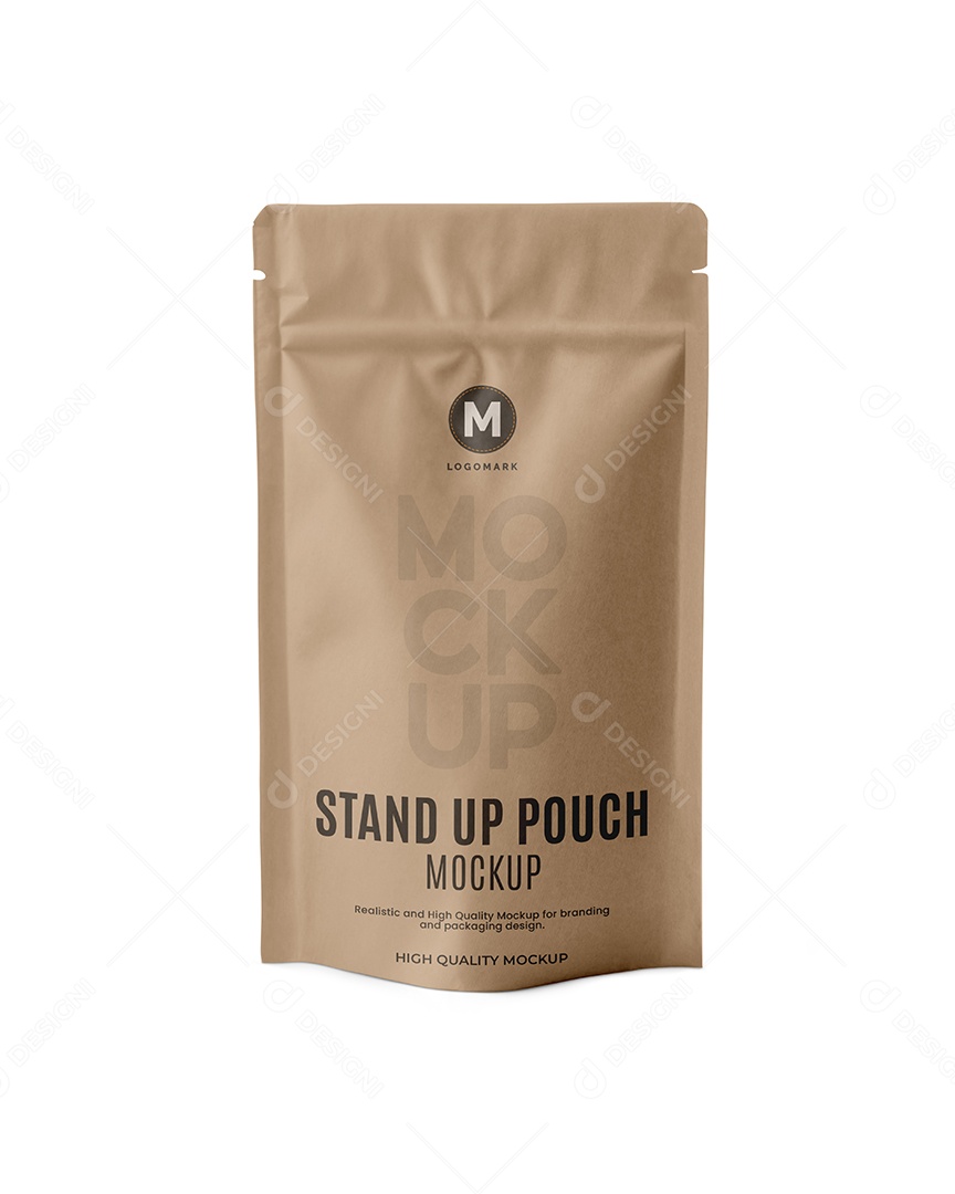 Embalagem em Papel Kraft PSD Editável Mockup