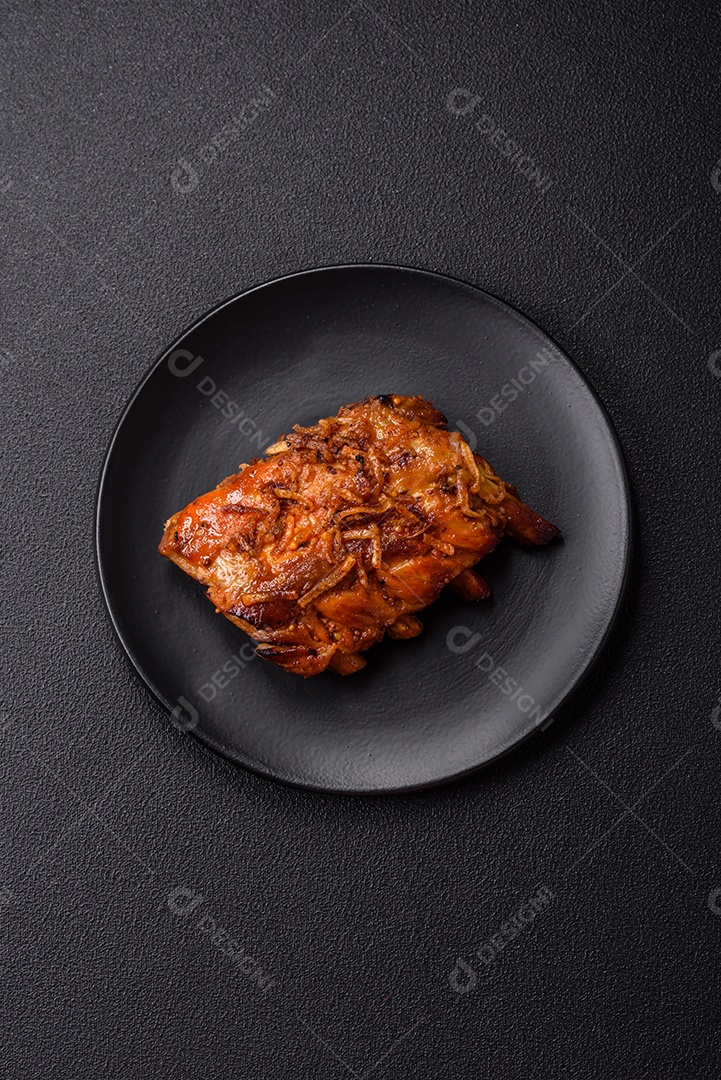 Carne costela assada suculenta