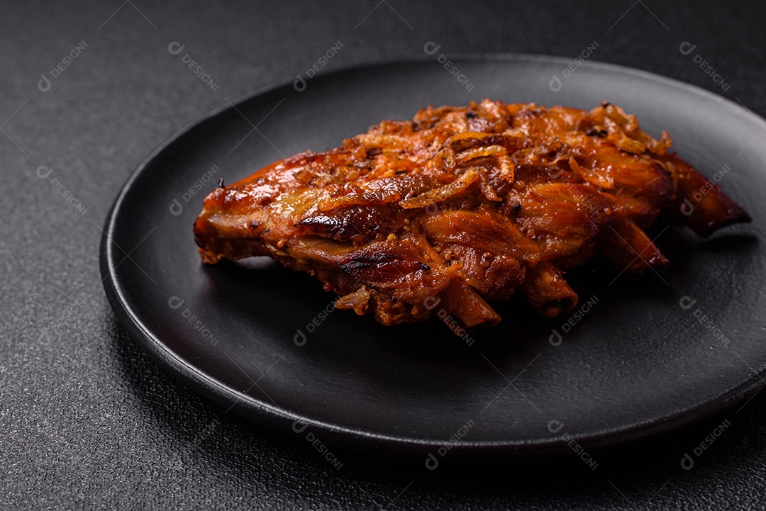 Costela suculenta e deliciosa assada