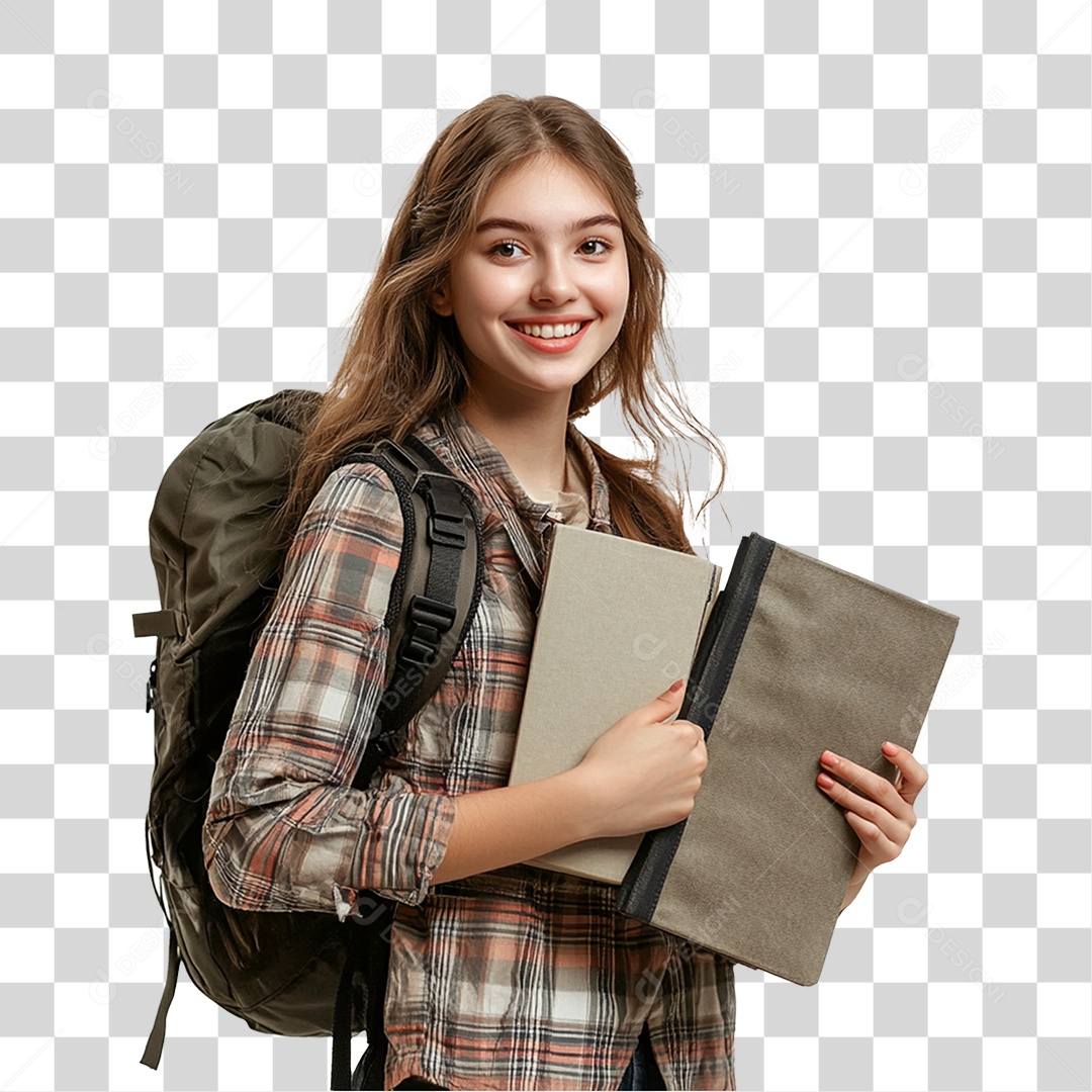 Estudante Volta ás Aulas PNG Transparente