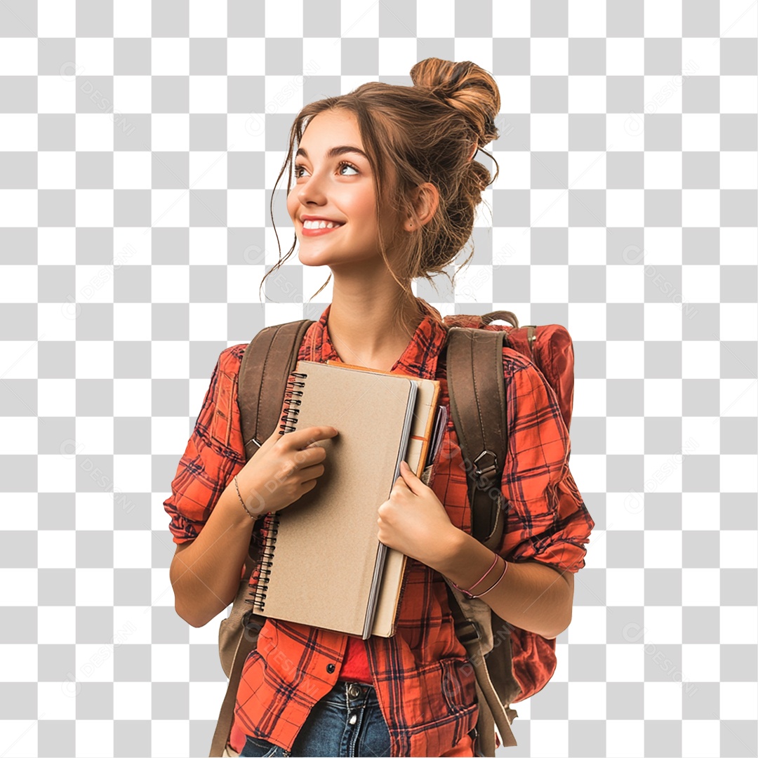 Estudante Volta ás Aulas PNG Transparente