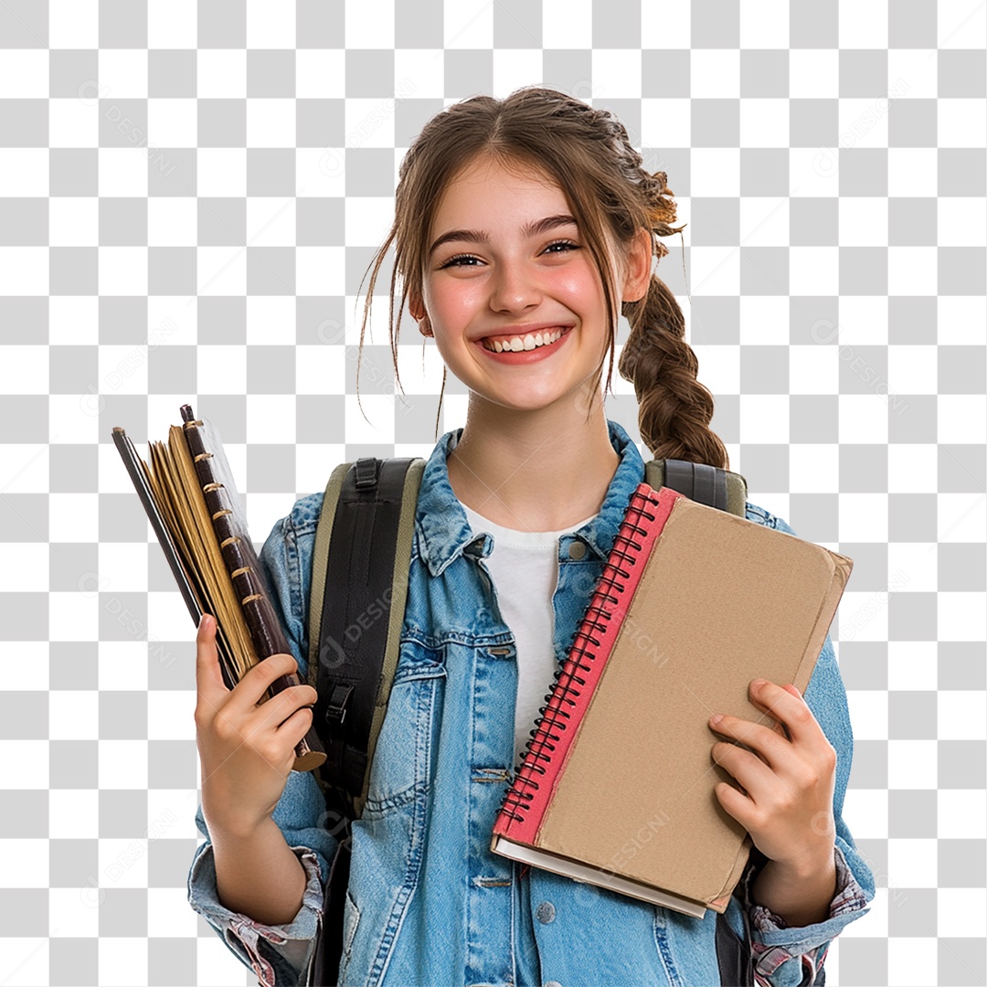 Estudante Volta ás Aulas PNG Transparente