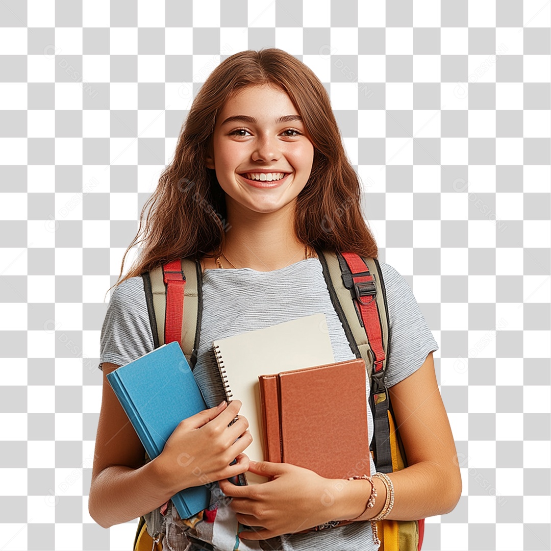 Estudante Volta ás Aulas PNG Transparente