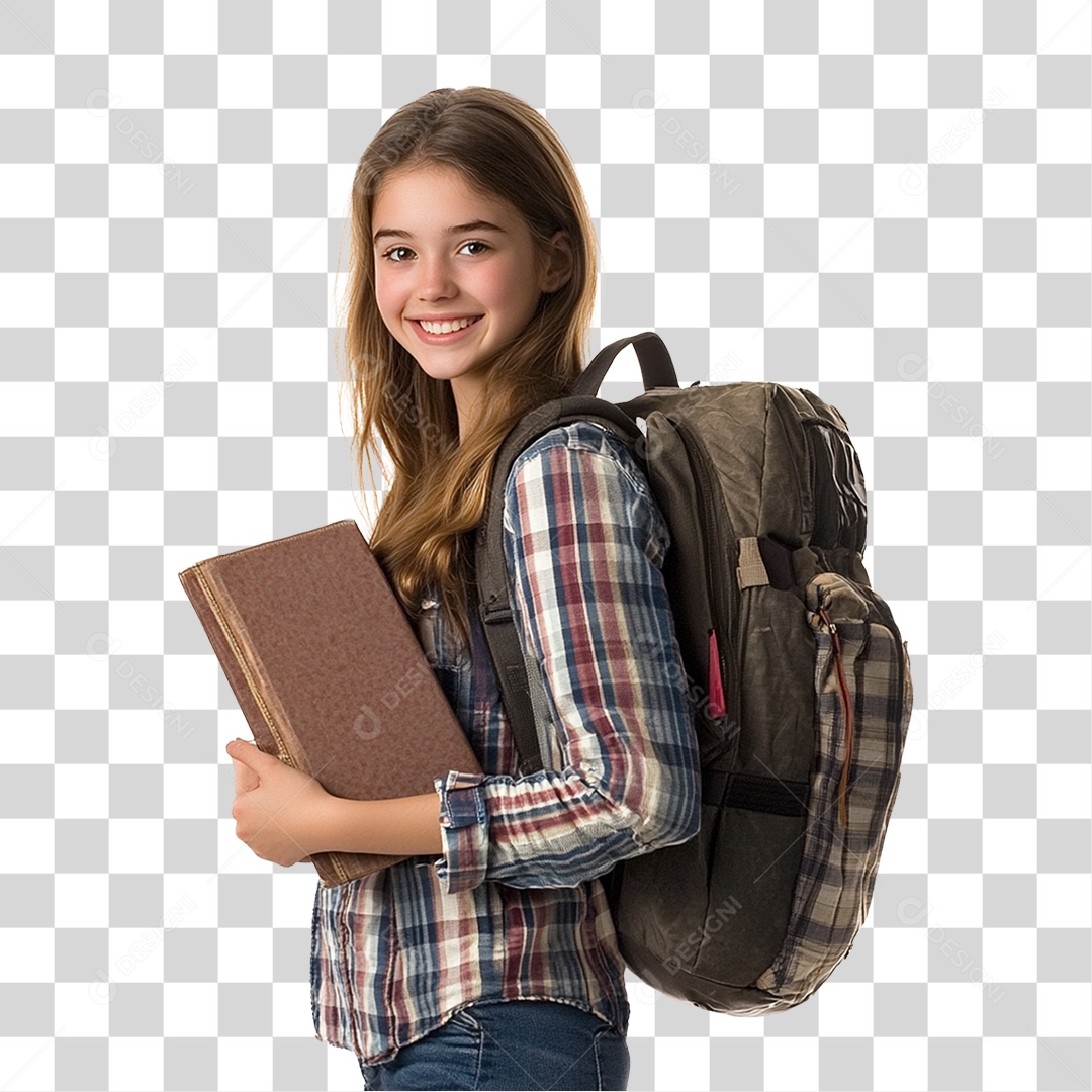 Estudante Volta ás Aulas PNG Transparente