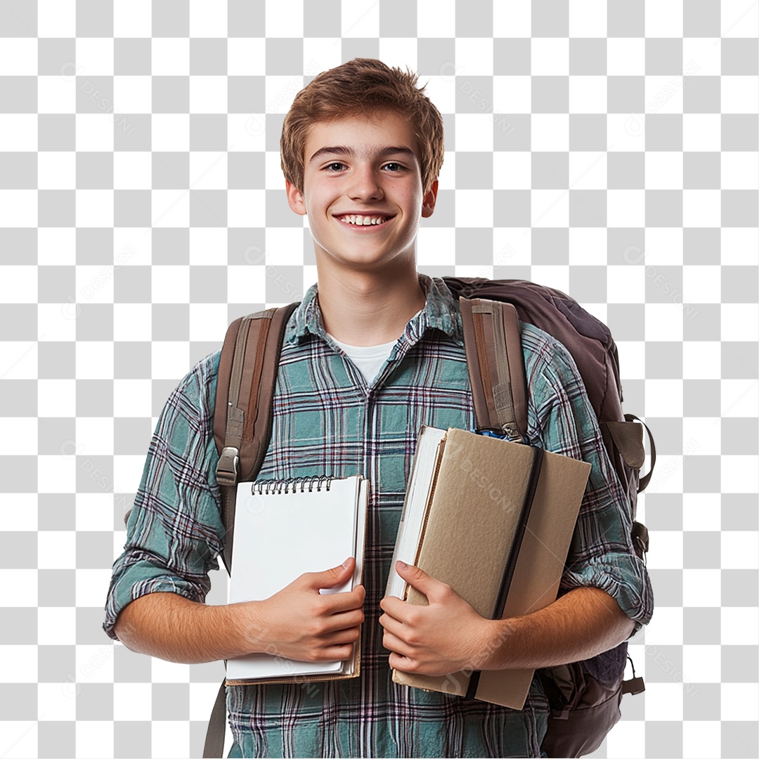 Estudante Volta ás Aulas PNG Transparente