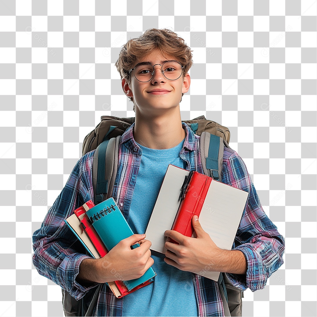 Estudante Volta ás Aulas PNG Transparente