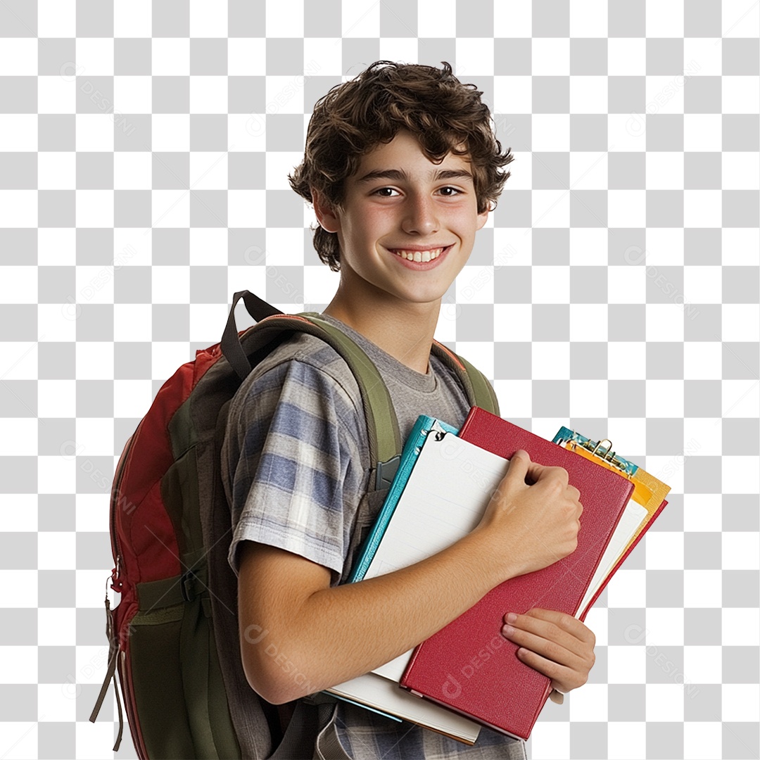 Estudante Volta ás Aulas PNG Transparente