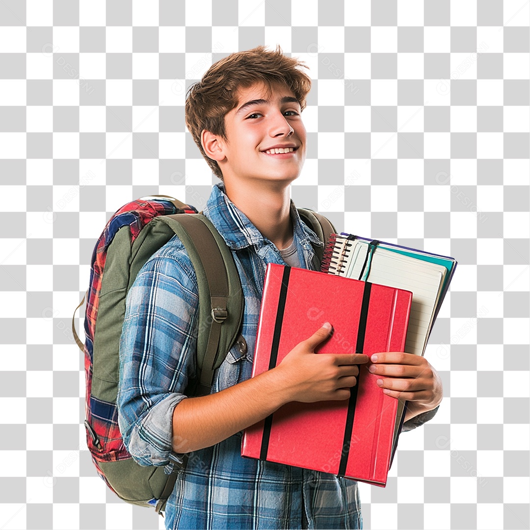 Estudante Volta ás Aulas PNG Transparente