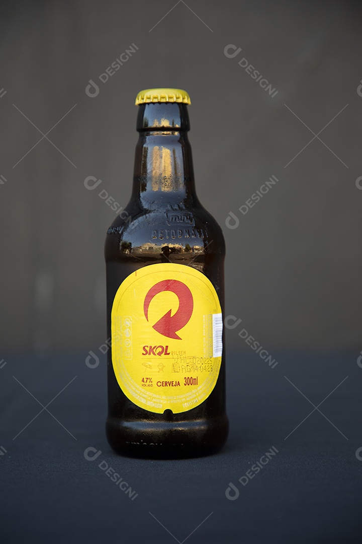 Cerveja skol de garrafa deliciosa