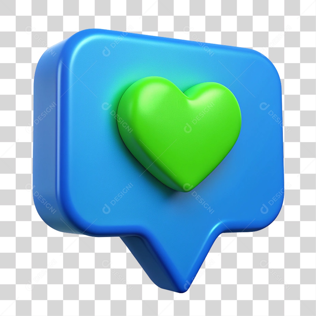 Balão com Coração PNG Transparente