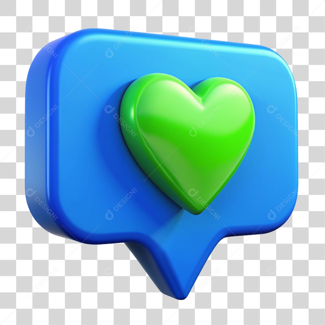 Balão com Coração PNG Transparente