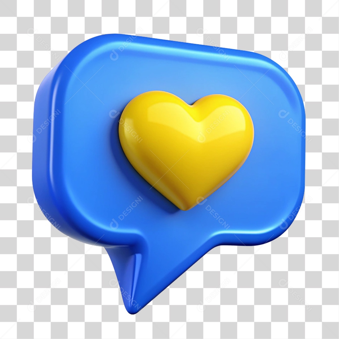 Balão com Coração PNG Transparente