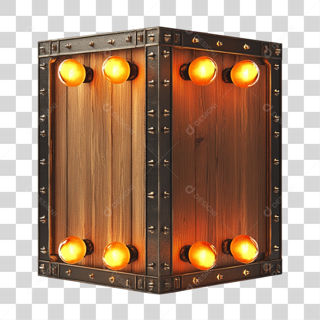 Placa de Madeira PNG Transparente