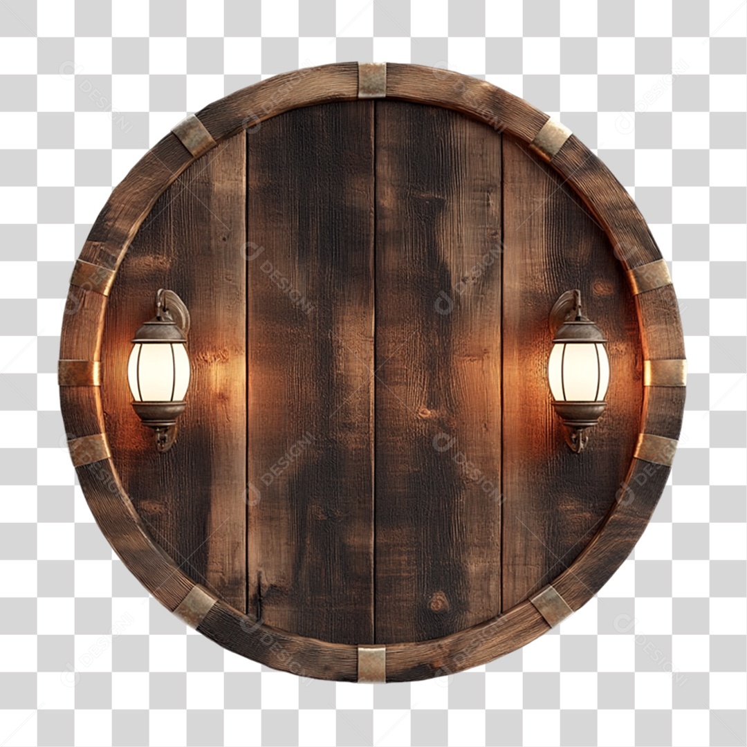 Placa de Madeira PNG Transparente