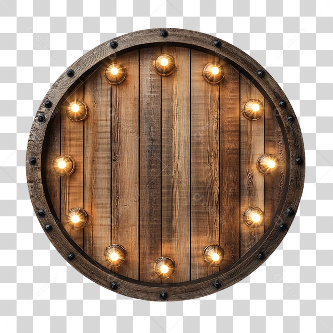 Placa de Madeira PNG Transparente