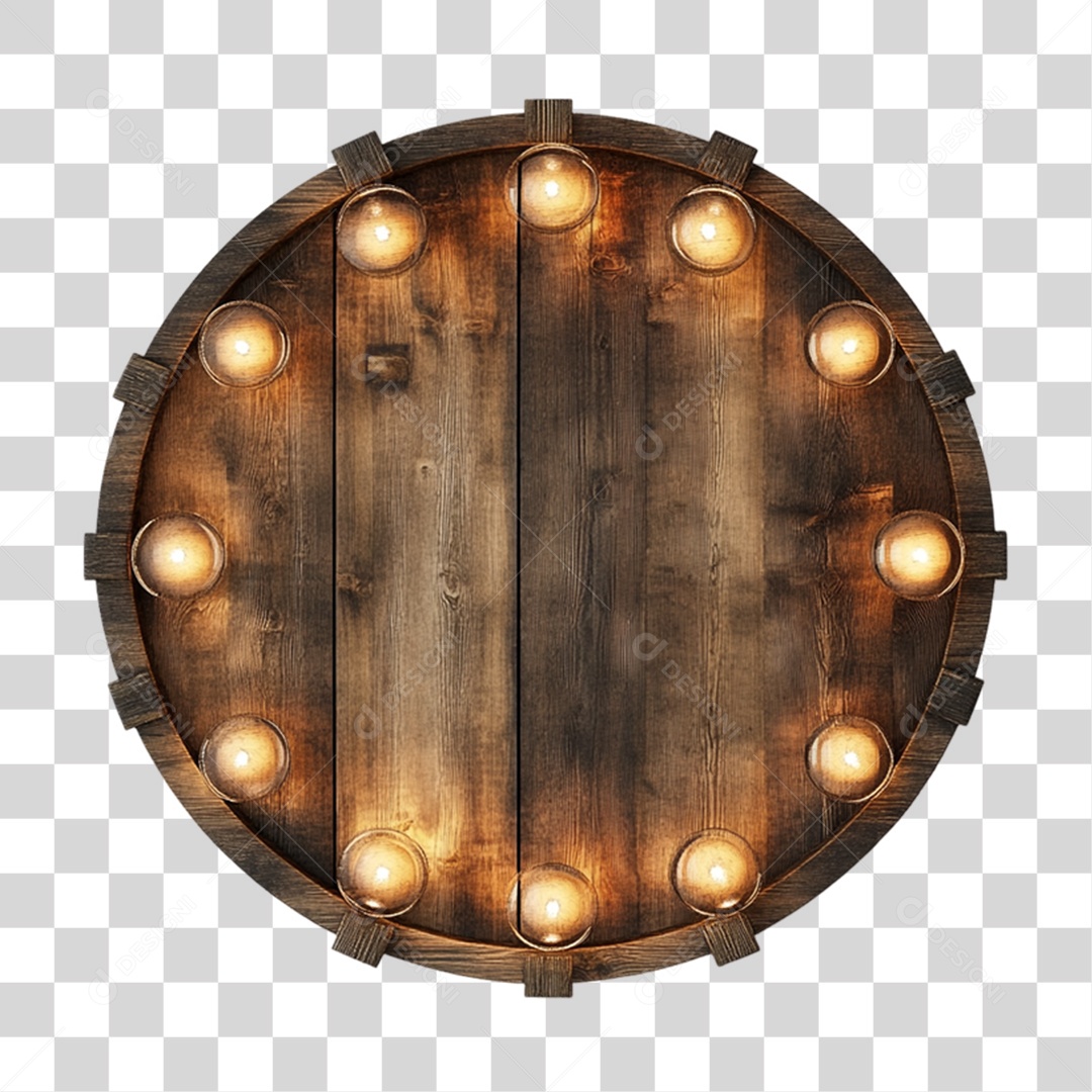 Placa de Madeira PNG Transparente