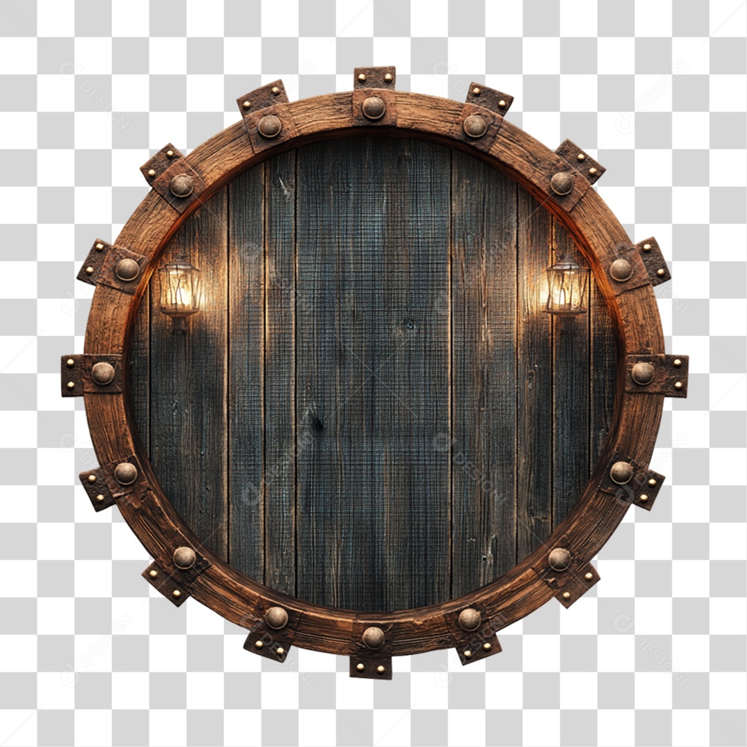 Placa de Madeira PNG Transparente